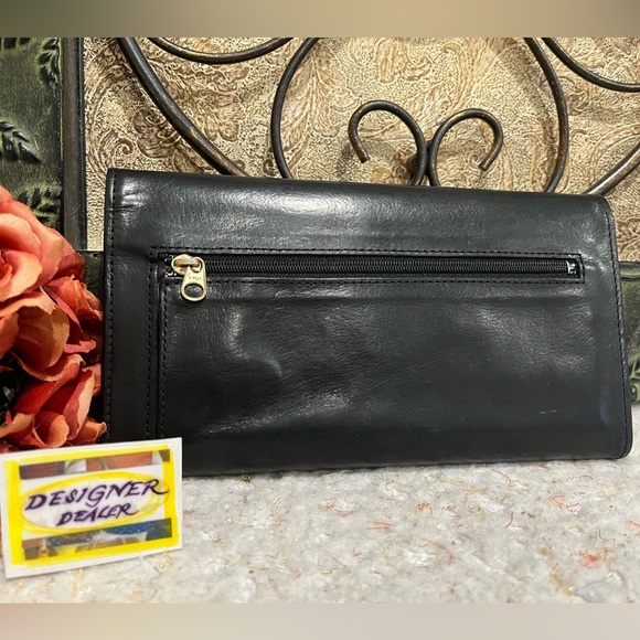 COACH Vintage Legacy Black Leather Trifold  Wallet Good Condition - Picture 2 of 12